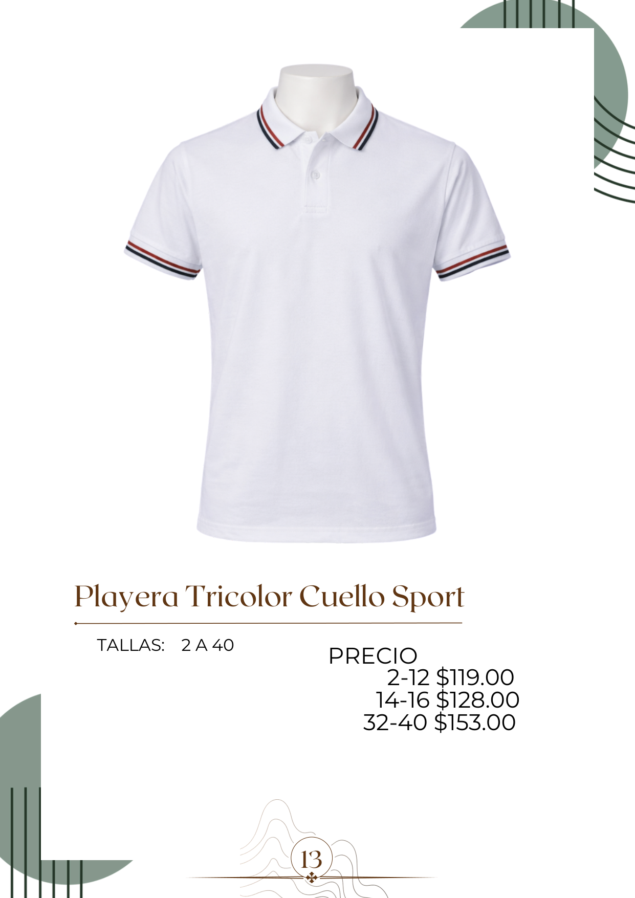 Playera Tricolor Cuello Sport Alt