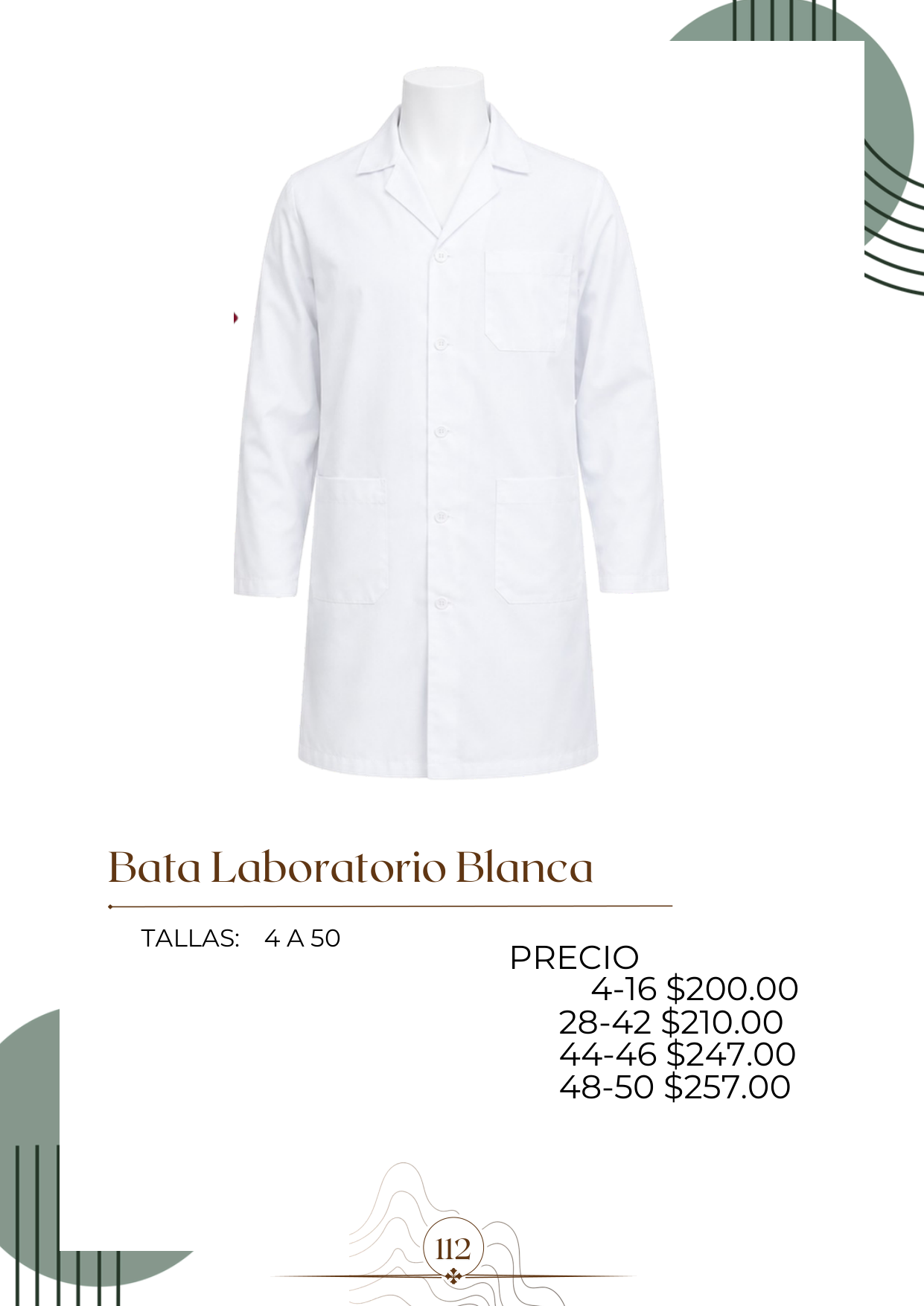 Bata Laboratorio Blanca Alt