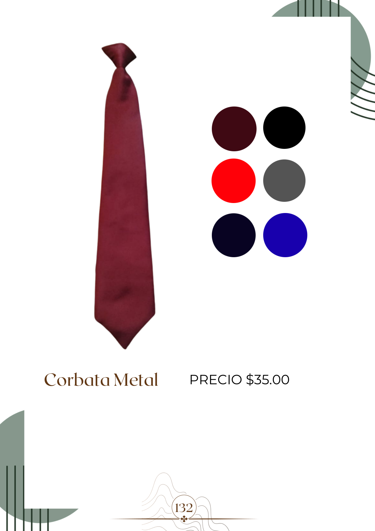 Corbata Metal Alt