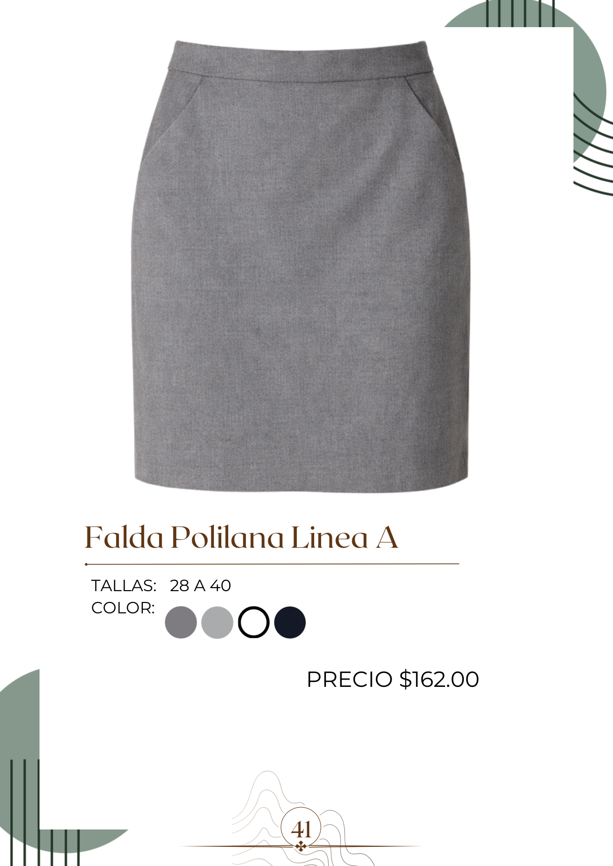 Falda Polilana Linea A Alt