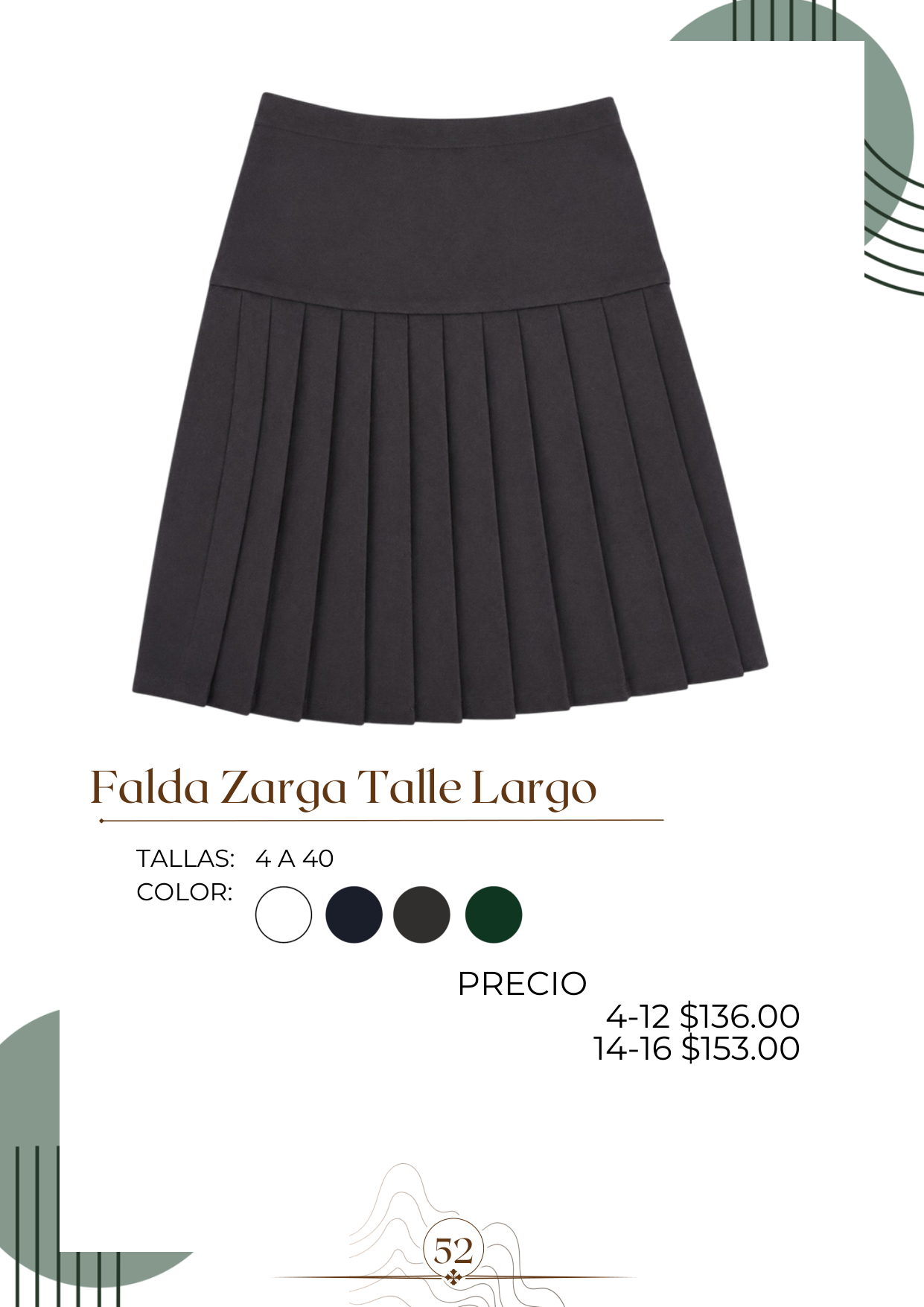 Falda Zarga Talle Largo Alt