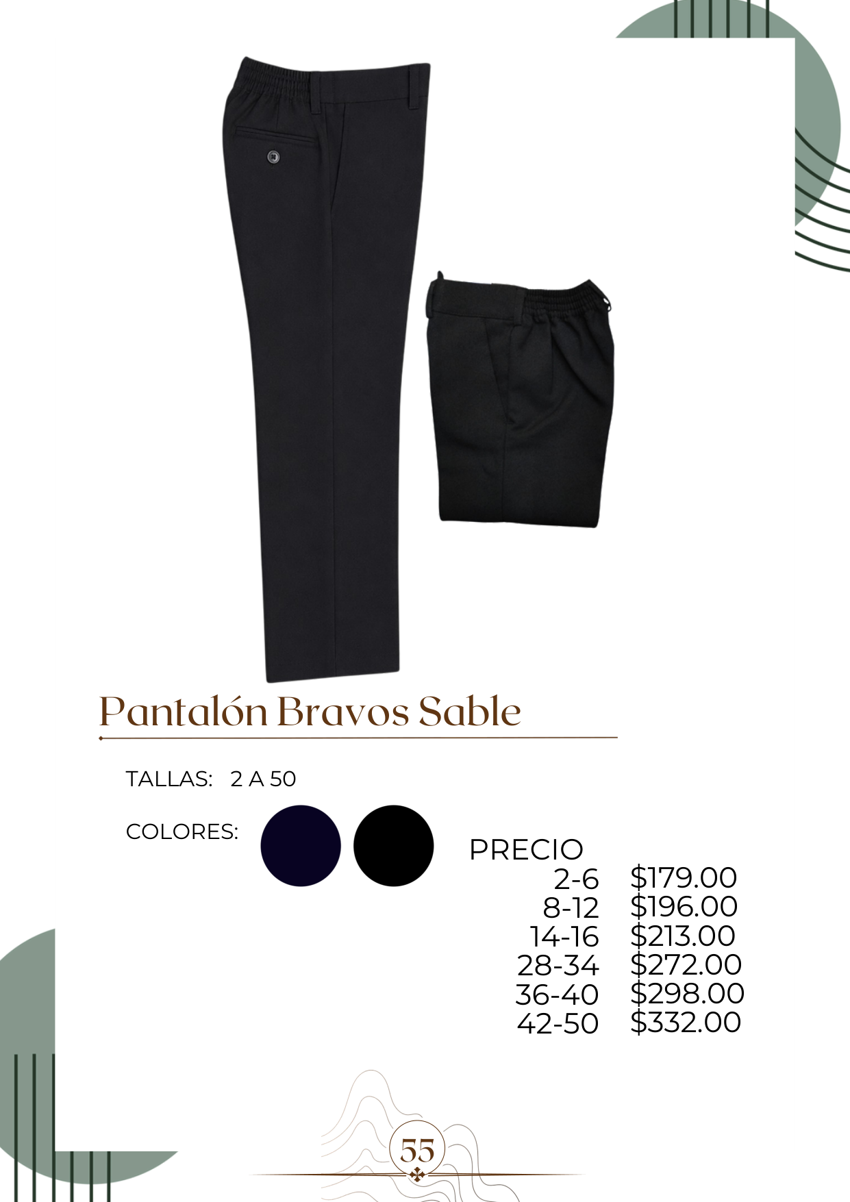 Pantalón Bravos Sable Alt