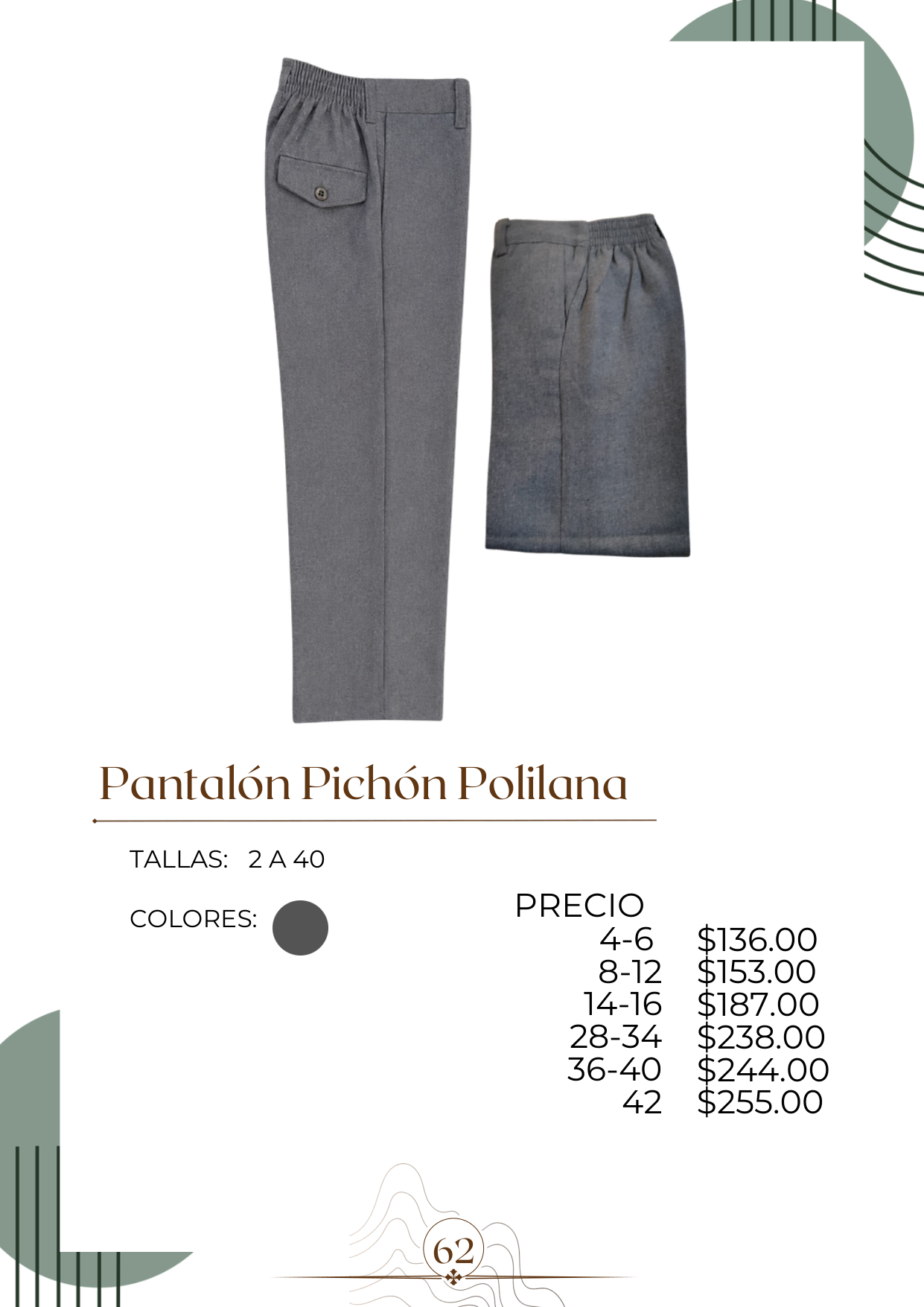 Pantalón Pichón Polilana Alt