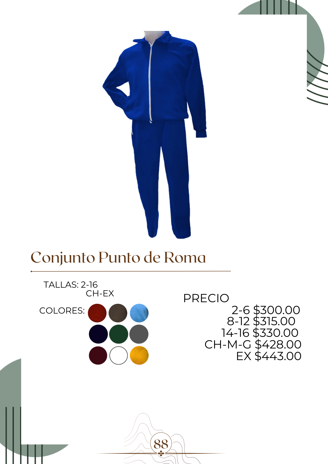 Conjunto Punto de Roma Alt