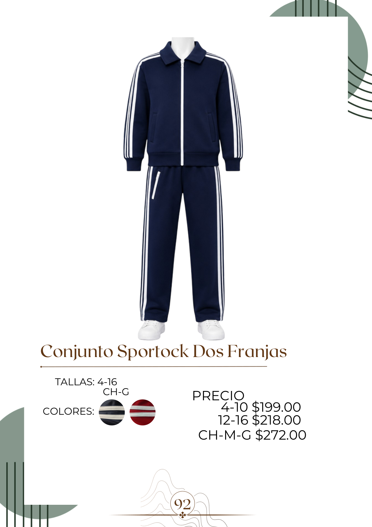 Conjunto Sportock Dos Franjas Alt