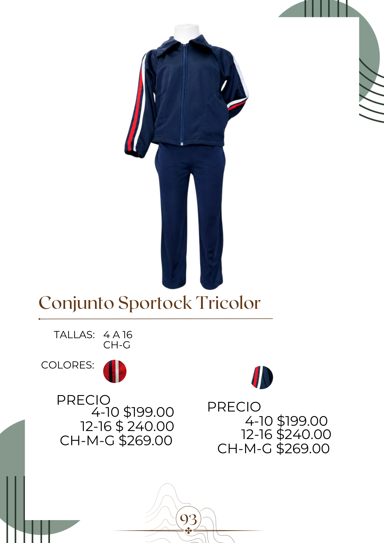 Conjunto Sportock Tricolor Alt