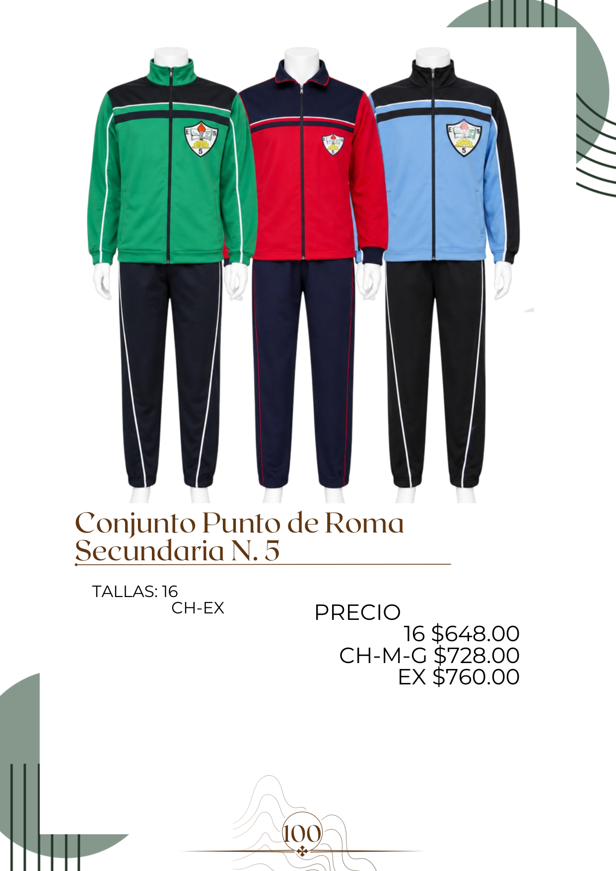 Conjunto Punto de Roma Secundaria N. 5 Alt