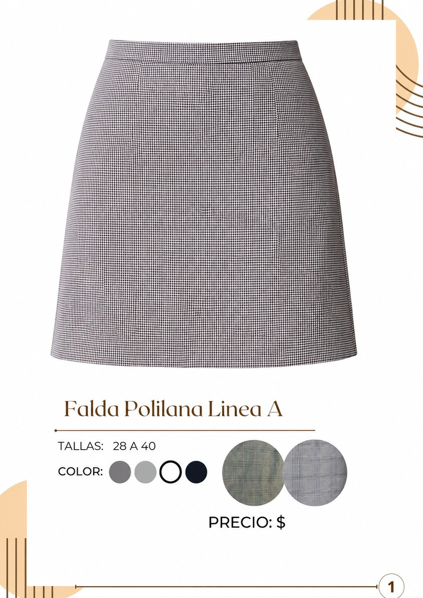 Falda Pata de Gallo Línea A